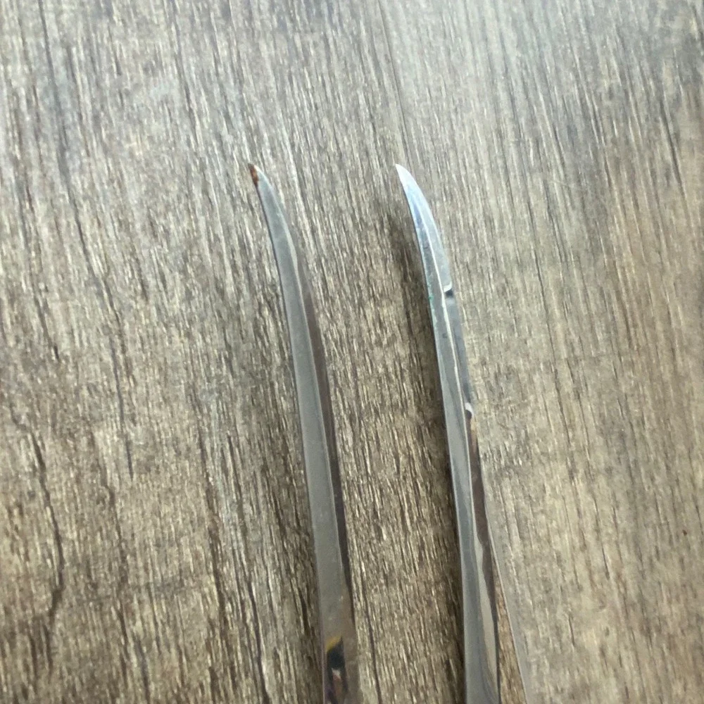 VTG Henry's serrated butterscotch curved tomato knife handle 9